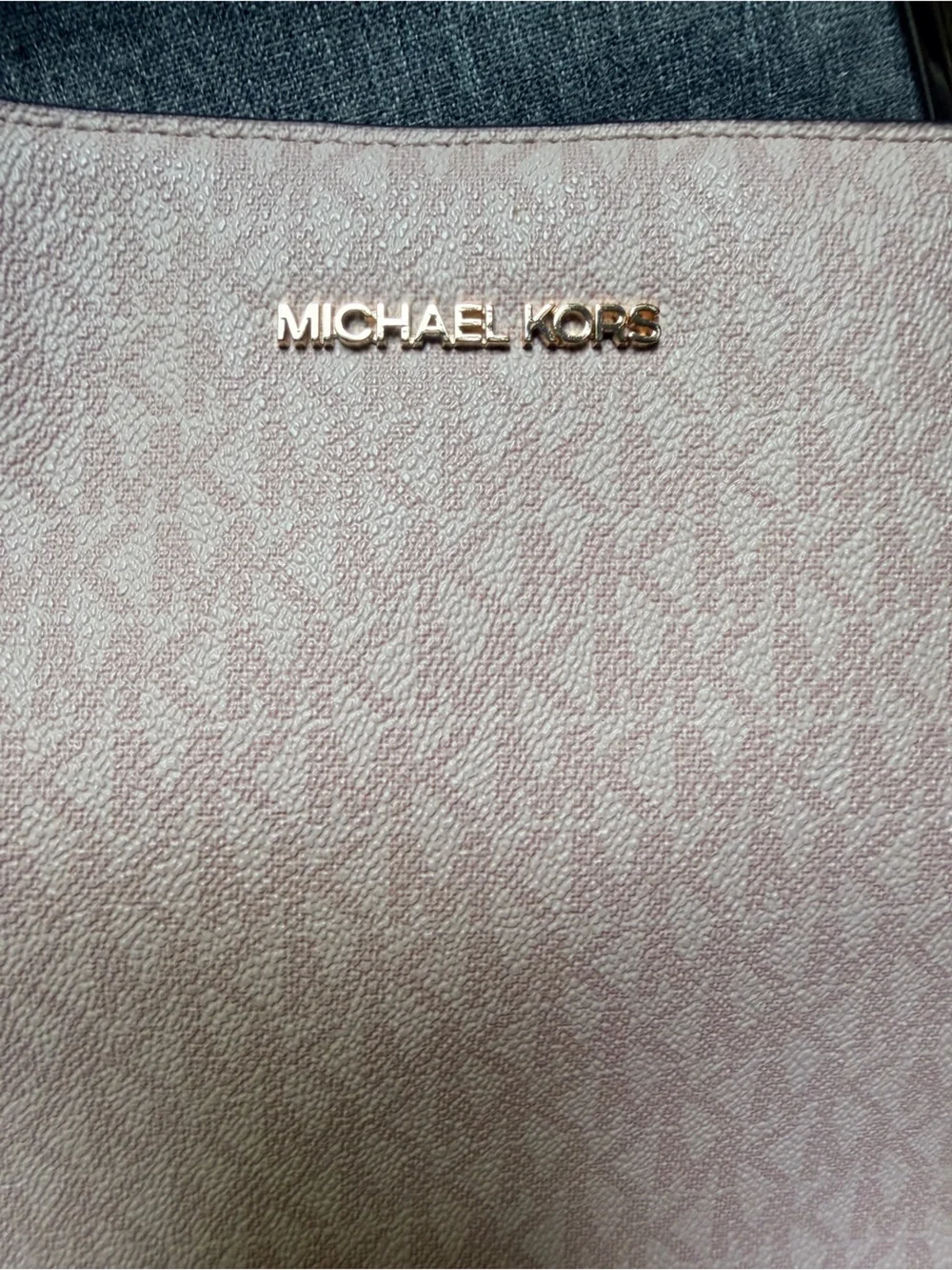 Michael Kors Blush Pink Signature Shoulder Tote
